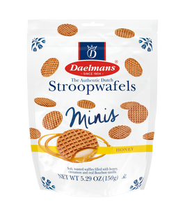 DAELMANS Honey MINI Stroopwafels POUCH (case of 10)